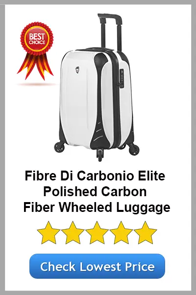 Mia Toro's Fibre Di Carbonio Elite Polished Carbon Fiber Wheeled Luggage