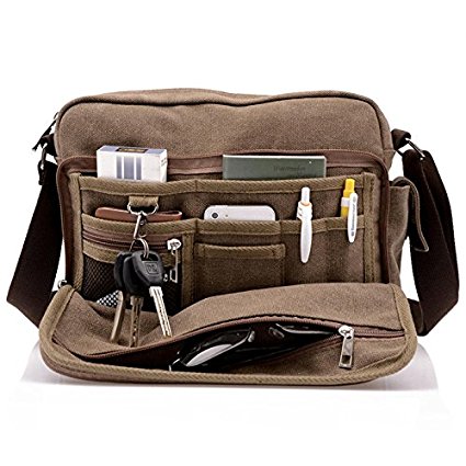 Harwish Men's Canvas Messenger Bag 1