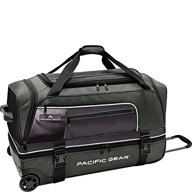 Traveler's Choice Pacific Gear Drop-Bottom Rolling Duffel Bag