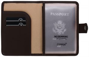 Zoppen Unisex RFID Blocking Travel Passport Holder